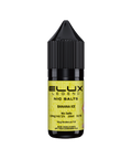 Black e-liquid bottle labeled 'Banana Ice - 10mg' by Elux Legend.