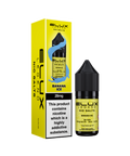 Black e-liquid bottle and carton labeled 'Banana Ice - 20mg' by Elux Legend.