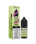 Black e-liquid bottle and carton labeled 'Gummy Bear - 20mg' by Elux Legend.
