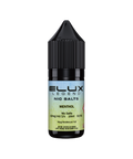 Black e-liquid bottle labeled 'Menthol - 10mg' by Elux Legend.