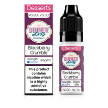 Load image into Gallery viewer, Dinner Lady Blackberry Crumble 3mg 50:50 E-Liquid
