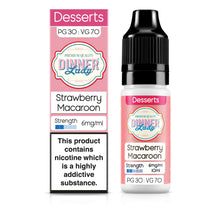 Load image into Gallery viewer, Dinner Lady Strawberry Macaroon 30:70 6mg 10ml
