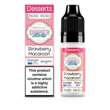 Load image into Gallery viewer, Dinner Lady Strawberry Macaroon 6mg 50:50 E-Liquid
