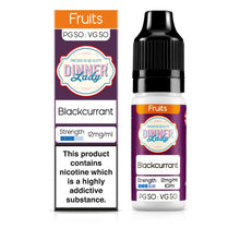 Load image into Gallery viewer, Dinner Lady Blackcurrant 50:50 12mg 10ml
