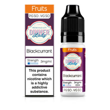 Load image into Gallery viewer, Dinner Lady Blackcurrant 50:50 3mg 10ml
