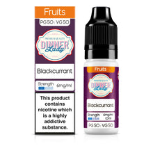 Load image into Gallery viewer, Dinner Lady Blackcurrant 50:50 6mg 10ml
