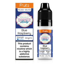 Load image into Gallery viewer, Dinner Lady Blue Raspberry 30:70 3mg E-Liquids
