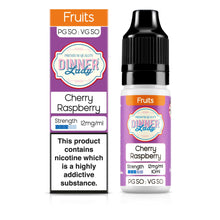 Load image into Gallery viewer, Dinner Lady Cherry Raspberry 12mg 50:50 E-Liquid
