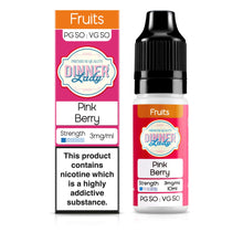 Load image into Gallery viewer, Dinner Lady Pink Berry 50:50 3mg 10ml
