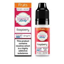 Load image into Gallery viewer, Dinner Lady Raspberry 50:50 12mg 10ml

