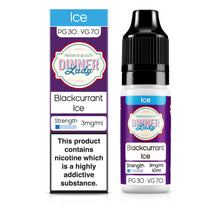 Load image into Gallery viewer, Dinner Lady Blackcurrant Ice 30:70 3mg E-Liquids
