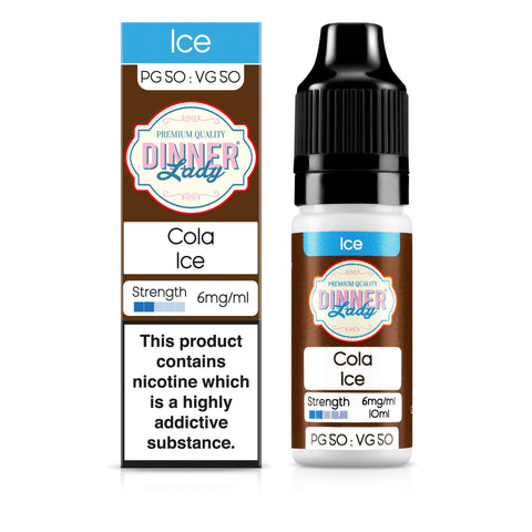 Cola Ice 50:50 10ml E-Liquid | 4 for 10 Dinner Lady Cola Ice 50:50 10ml E-Liquid | 4 for 10 Dinner Lady