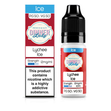 Load image into Gallery viewer, Dinner Lady Lychee Ice 12mg 50:50 E-Liquid
