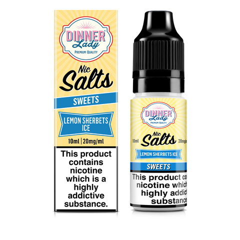 Dinner Lady Nic Salts Lemon Sherbets Ice 20mg