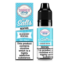 Load image into Gallery viewer, Dinner Lady Nic salts Blueberry Menthol 10mg
