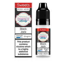 Load image into Gallery viewer, Dinner Lady Black Jack 12mg 50:50 E-Liquid
