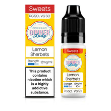 Load image into Gallery viewer, Dinner Lady Lemon Sherbets 50:50 12mg 10ml
