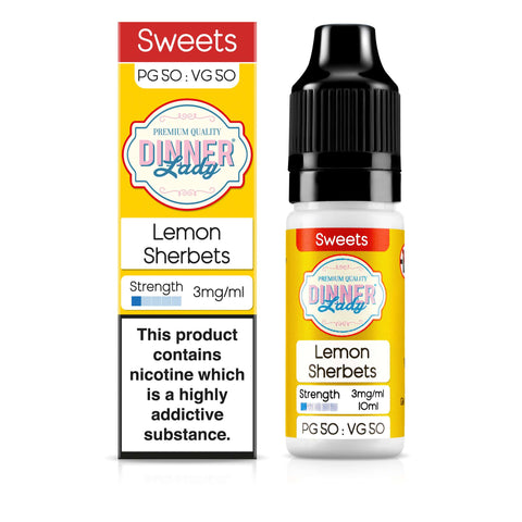 Lemon Sherbets 50:50 10ml E-Liquid | 4 for 10 Dinner Lady Lemon Sherbets 50:50 10ml E-Liquid | 4 for 10 Dinner Lady