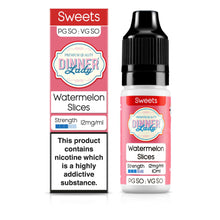 Load image into Gallery viewer,  Dinner Lady Watermelon Slices 12mg 50:50 E-Liquid

