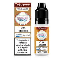 Load image into Gallery viewer, Dinner Lady Cafe Tobacco 12mg 50:50 E-Liquid
