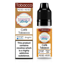 Load image into Gallery viewer, Dinner Lady Cafe Tobacco 3mg 50:50 E-Liquid
