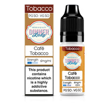 Load image into Gallery viewer, Dinner Lady Cafe Tobacco 6mg 50:50 E-Liquid
