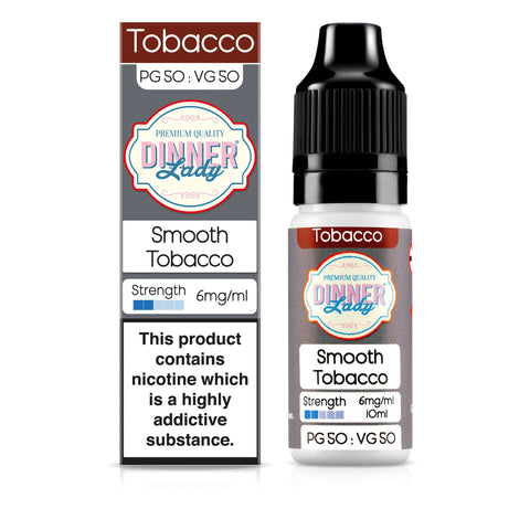 Smooth Tobacco 50:50 10ml E-Liquid | 4 for 10 Dinner Lady Smooth Tobacco 50:50 10ml E-Liquid | 4 for 10 Dinner Lady