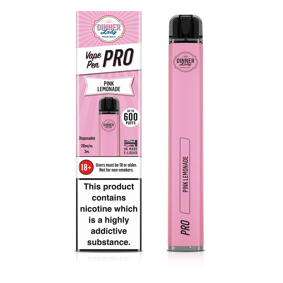 Dinner Lady Pink Lemonade Disposable Vape Pen Pro