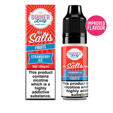 Load image into Gallery viewer, Dinner Lady Nic Salts Strawberry Ice improved flavour
