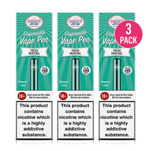 Load image into Gallery viewer, Dinner Lady Fresh Menthol Vape Pen 3 pack
