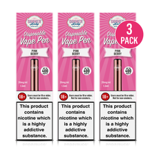 Load image into Gallery viewer, Dinner Lady Pink Berry Vape Pen 3 pack
